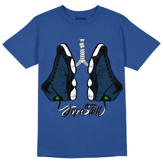 Brave Blue 13s DopeSkill Navy T-shirt Breathe Graphic