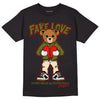 Travis Scott x Jordan 1 Low OG “Olive” DopeSkill T-Shirt Fake Love Graphic Streetwear - Black