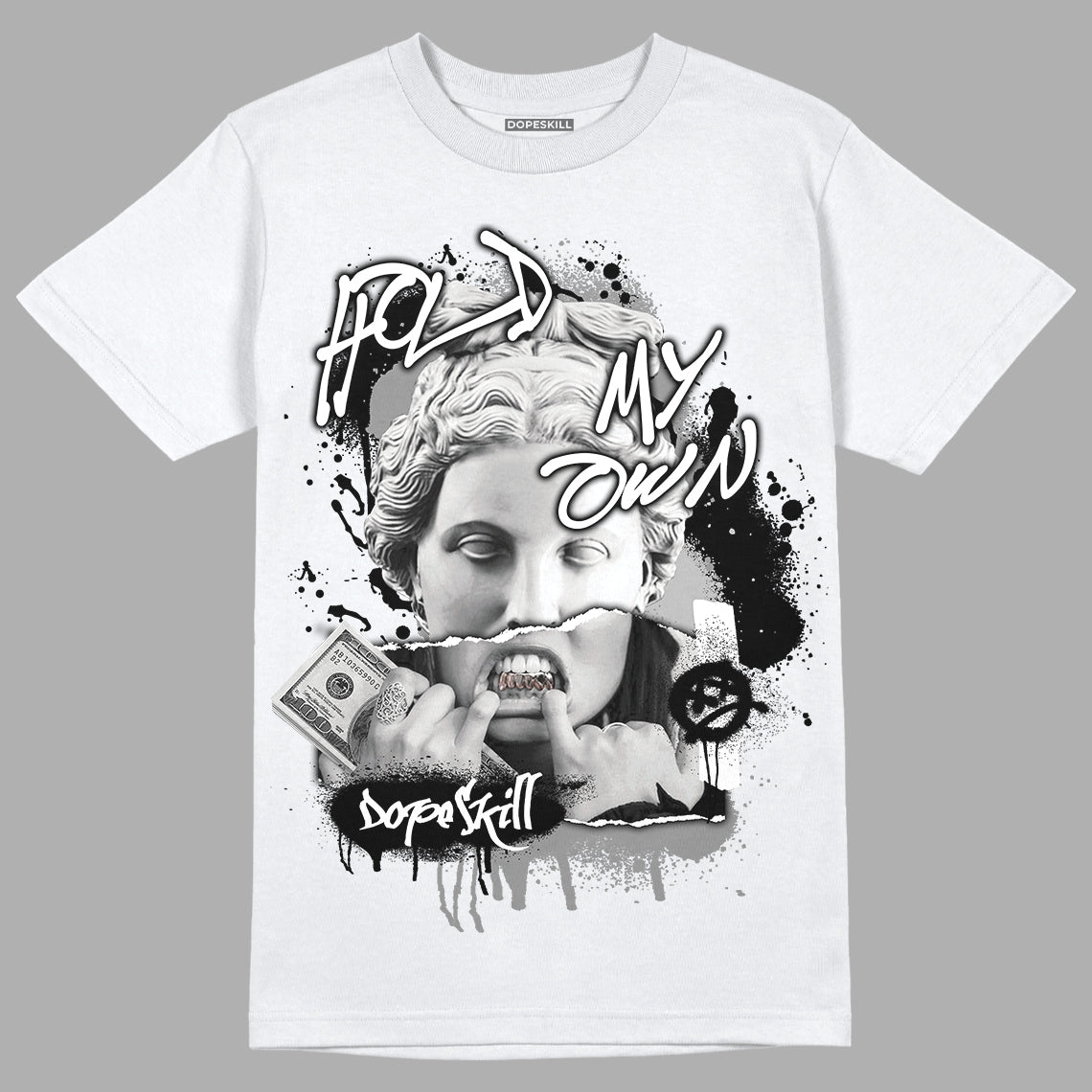 YZ 450 Utility Black DopeSkill T-Shirt Hold My Own Graphic - White