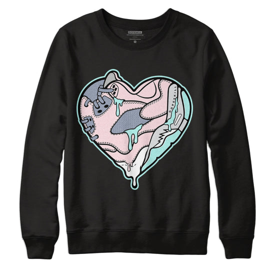 Jordan 5 Easter DopeSkill Sweatshirt Heart Jordan 5 Graphic - Black