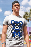 AJ 5 Racer Blue DopeSkill T-Shirt Leather Bear Graphic