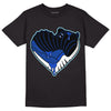 Hyper Royal 12s DopeSkill T-Shirt Heart Jordan 12 Graphic - Black