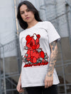 AJ 9 Chile Red DopeSkill T-Shirt MOMM Bear Graphic