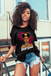 AJ 3 Cardinal Red DopeSkill T-Shirt Black Queen Graphic