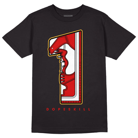 Dunk Low Gym Red DopeSkill T-Shirt No.1 Graphic - Black 