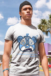 AJ 6 University Blue DopeSkill T-Shirt Sneaker Bear Head Graphic