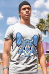 AJ 6 University Blue DopeSkill T-Shirt Sneaker Rabbit Graphic