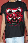 AJ 1 Low Bred Toe DopeSkill T-Shirt Robo Bear Graphic