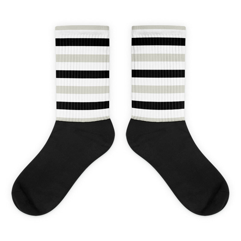 HS Sublimated Socks Match Jordan 4 Military Black