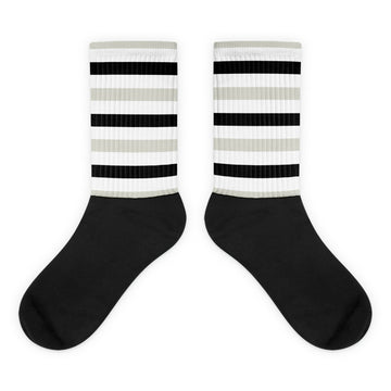 HS Sublimated Socks Match Jordan 4 Military Black