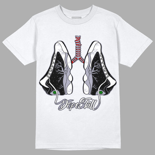 Jordan 13 Retro 'Black Flint' DopeSkill T-Shirt Breathe Graphic Streetwear - White