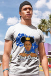 AJ 5 Racer Blue DopeSkill T-Shirt Black Queen Graphic