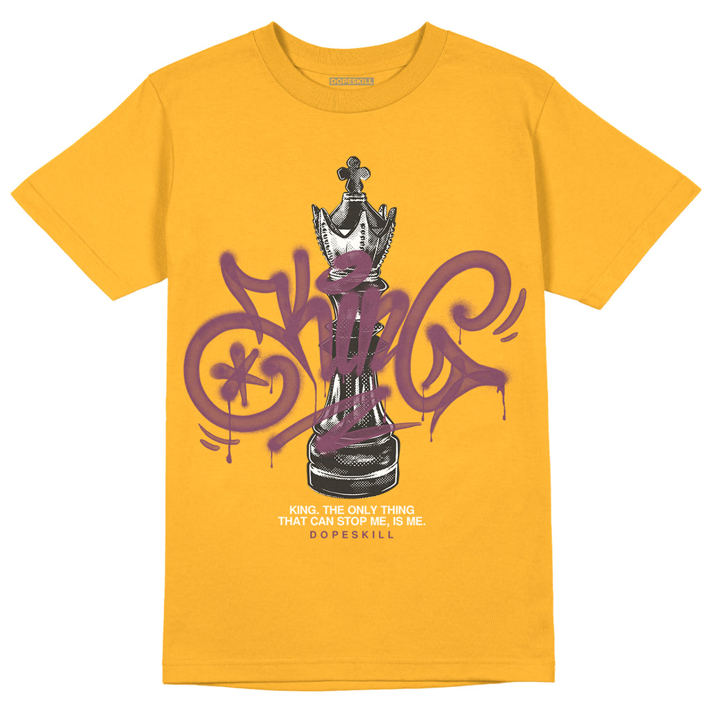 Jordan 1 Retro High OG Brotherhood DopeSkill University Gold T-Shirt King Chess Graphic Streetwear