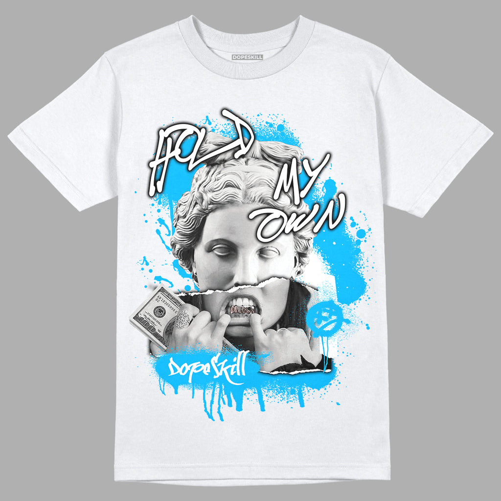 UNC 1s Low DopeSkill T-Shirt Hold My Own Graphic - White 