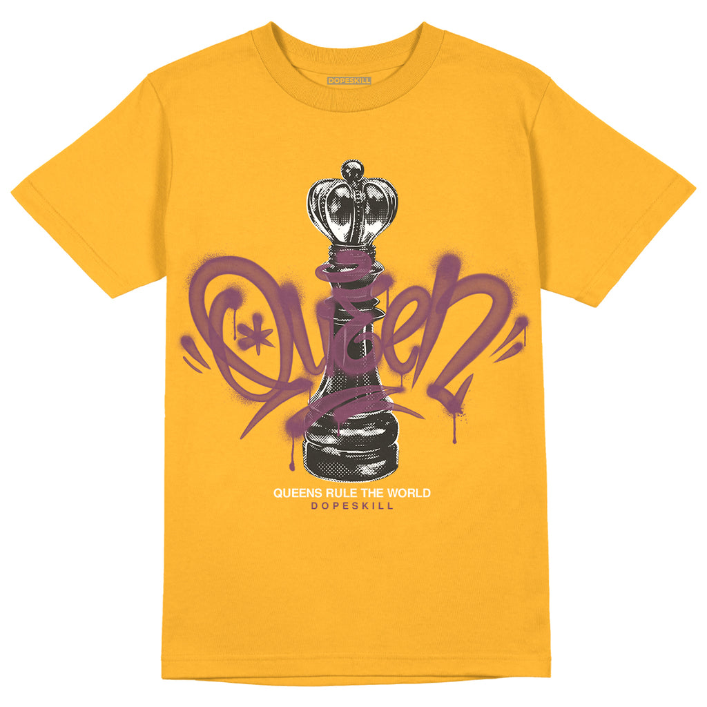 Jordan 1 Retro High OG Brotherhood DopeSkill University Gold T-Shirt Queen Chess Graphic Streetwear