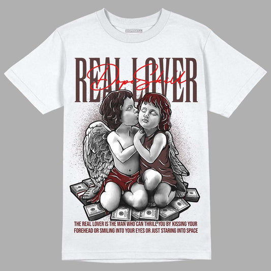 Jordan 12 x A Ma Maniére DopeSkill T-Shirt Real Lover Graphic Streetwear - White 