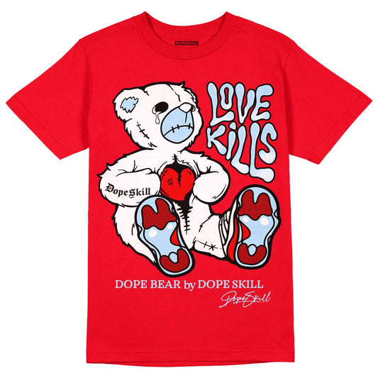 Cherry 11s DopeSkill Varsity Red T-shirt Love Kills Graphic