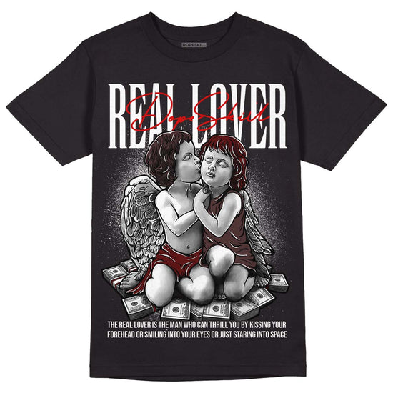 Jordan 12 x A Ma Maniére DopeSkill T-Shirt Real Lover Graphic Streetwear - Black 