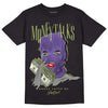 Canyon Purple 4s DopeSkill T-Shirt Money Talks Graphic - Black 