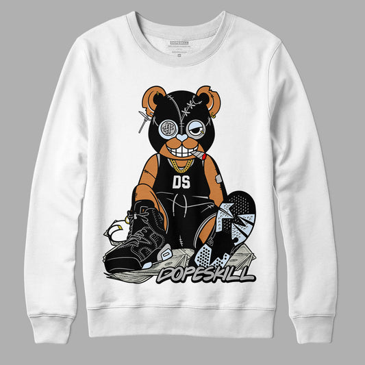 Black Metallic Chrome 6s DopeSkill Sweatshirt Greatest Graphic - White