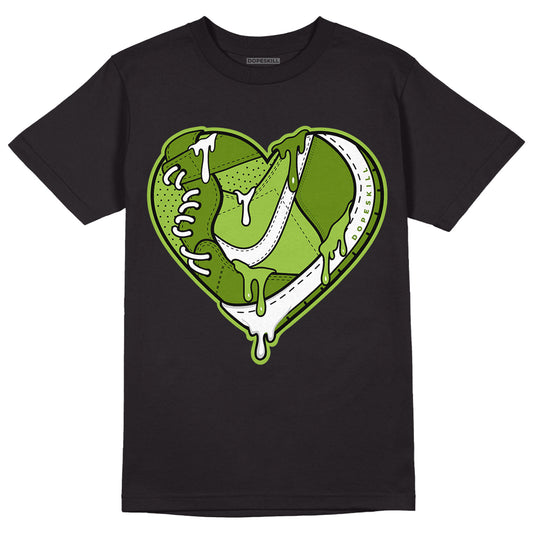 Dunk Low 'Chlorophyll' DopeSkill T-Shirt Heart Jordan 1 Graphic - Black 