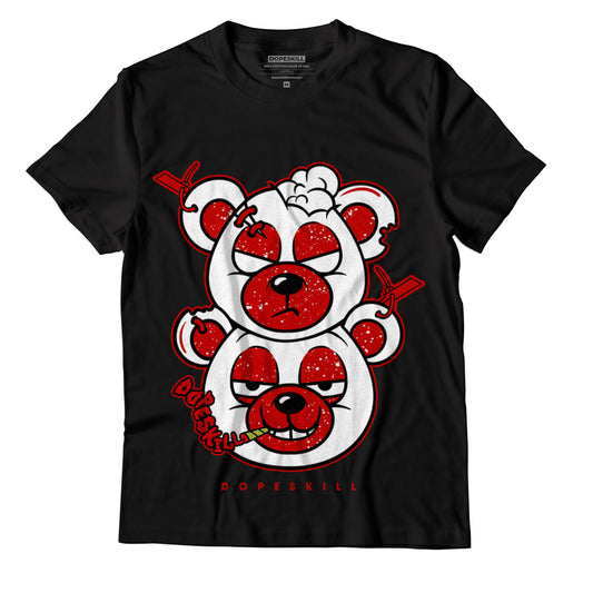 Jordan 6 “Red Oreo” DopeSkill T-Shirt New Double Bear Graphic - Black