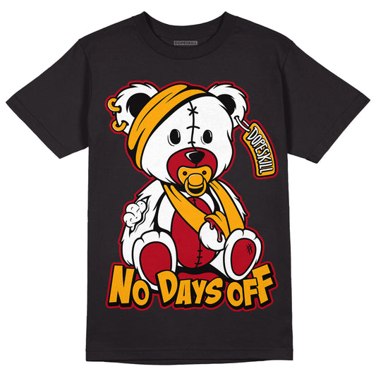 Cardinal 7s DopeSkill T-Shirt Hurt Bear Graphic - Black 