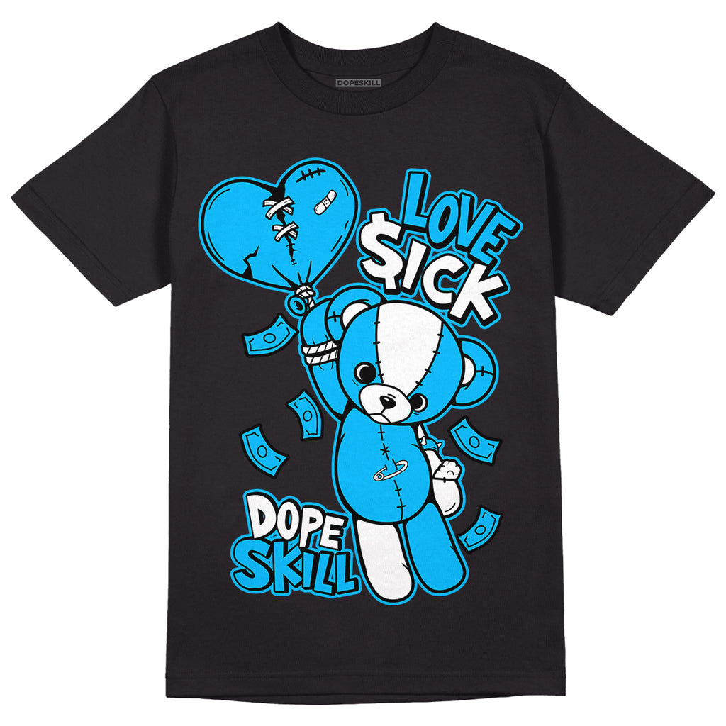 UNC 1s Low DopeSkill T-Shirt Love Sick Graphic - Black