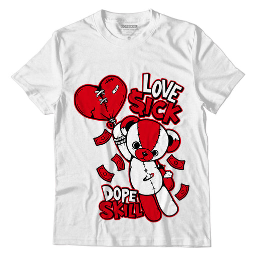 Jordan 1 Heritage DopeSkill T-Shirt Love Sick Graphic - White