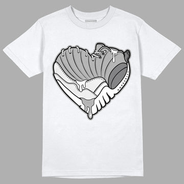 Jordan 12 Stealth DopeSkill T-Shirt Heart Jordan 12 Graphic - White 