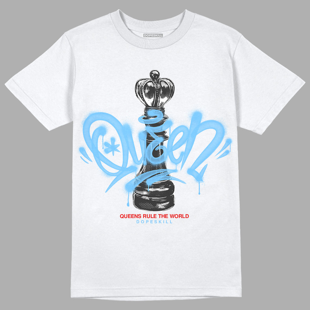 Travis Scott x Jordan 4 Retro 'Cactus Jack' DopeSkill T-Shirt Queen Chess Graphic Streetwear - White