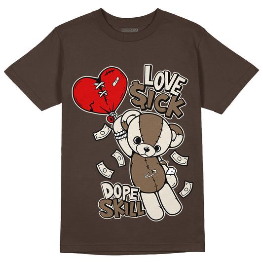 Jordan 1 Low OG “Reverse Mocha” DopeSkill Ridgerock T-shirt Love Sick Graphic