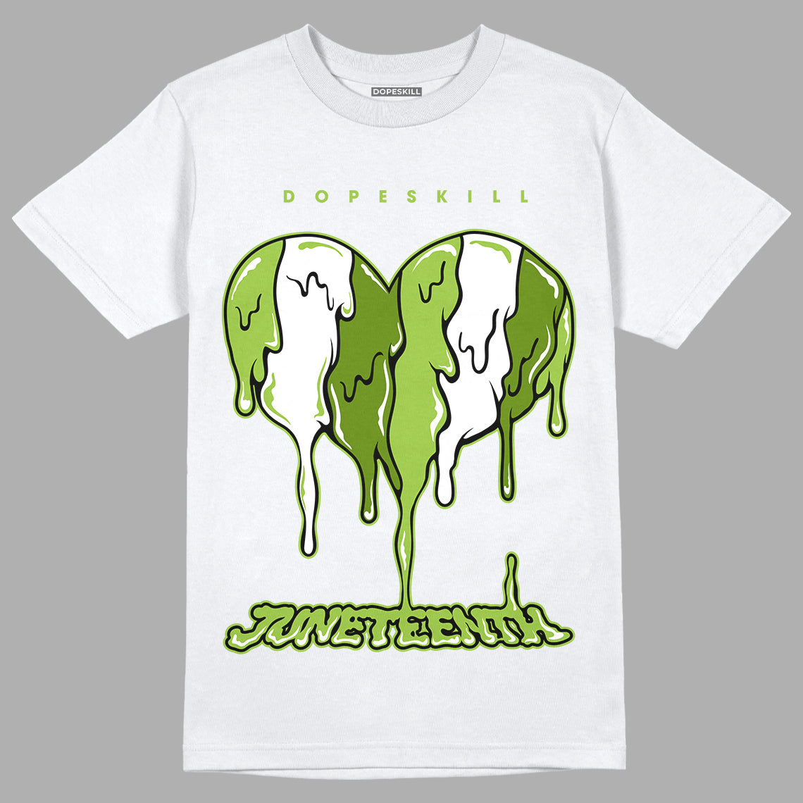 Dunk Low 'Chlorophyll' DopeSkill T-Shirt Juneteenth Heart Graphic - White 