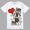 Jordan 1 Low OG “Reverse Mocha” DopeSkill T-Shirt Love Sick Graphic - White