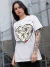 AJ 4 Sail Canvas DopeSkill T-Shirt Heart AJ 1 Graphic