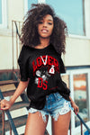 AJ 4 Red Thunder DopeSkill T-shirt Loser Lover Graphic