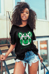 AJ 13 Lucky Green DopeSkill T-Shirt SNK Bear Graphic