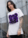 AJ 13 Court Purple DopeSkill T-Shirt Robo Bear Graphic