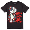 Jordan 3 Retro White Cement Reimagined DopeSkill T-Shirt Broken Heart Graphic Streetwear - Black