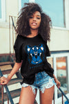 AJ 1 Dark Marina Blue DopeSkill T-Shirt SNK Bear Graphic