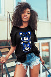 AJ 5 Racer Blue DopeSkill T-Shirt Leather Bear Graphic