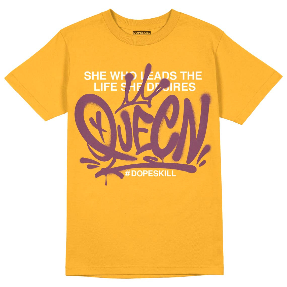 Brotherhood 1s High OG DopeSkill University Gold T-shirt Queen Graphic