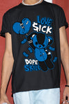 AJ 1 Dark Marina Blue DopeSkill T-Shirt Love Sick Graphic