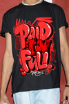 AJ 9 Chile Red DopeSkill T-Shirt New Paid In Full Graphic