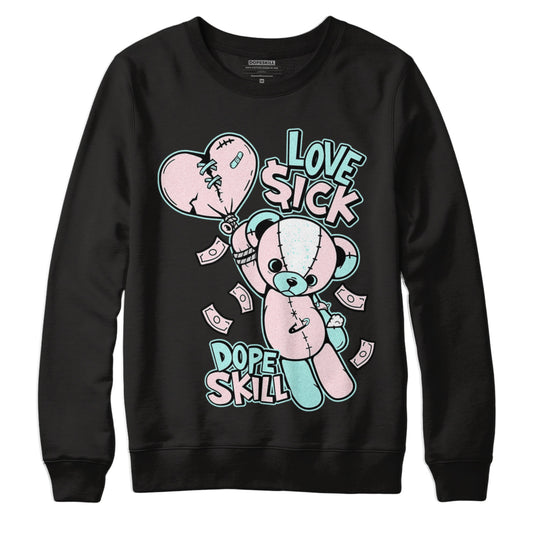 Jordan 5 Easter DopeSkill Sweatshirt Love Sick Graphic - Black