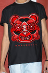 AJ 9 Chile Red DopeSkill T-Shirt Robo Bear Graphic