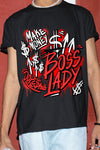 AJ 9 Chile Red DopeSkill T-Shirt Boss Lady Graphic