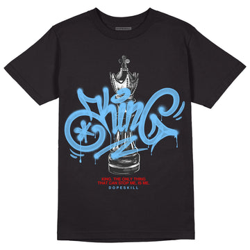 Travis Scott x Jordan 4 Retro 'Cactus Jack' DopeSkill T-Shirt King Chess Graphic Streetwear - Black