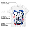 Question Mid Blue Toe DopeSkill T-Shirt New Paid In Full Graphic