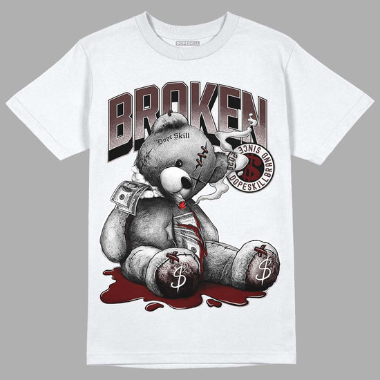 Jordan 12 x A Ma Maniére DopeSkill T-Shirt Sick Bear Graphic Streetwear - White 